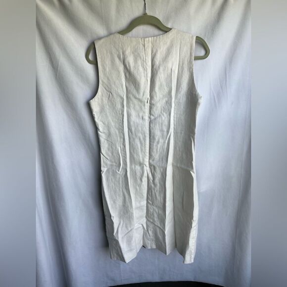 Elton 100% Linen Zebra Dress size M - Picture 5 of 10